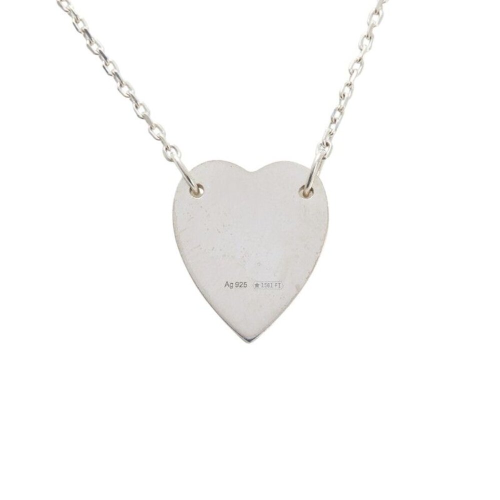 Gucci Heart Pendant Necklace SV 925 Silver - Picture 3 of 5